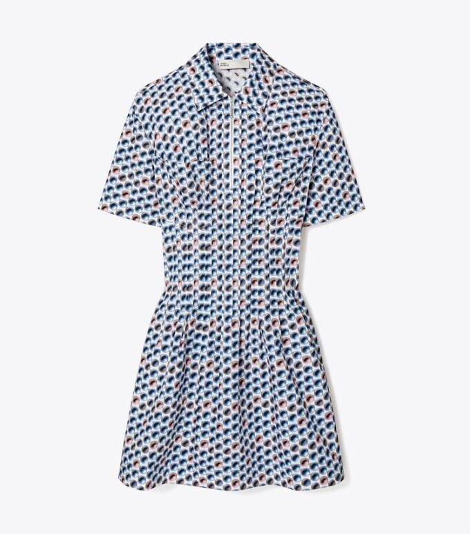 Printed Cotton Poplin Dress