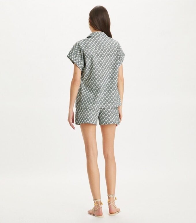 Printed Cotton Poplin Short Printed Cotton Poplin Short
