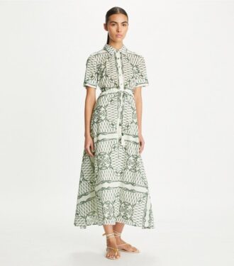 Printed Cotton Shirtdress