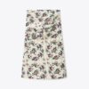 Printed Cotton Velvet Skirt