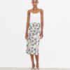 Printed Cotton Velvet Skirt