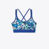 Printed Cross-Back Bra