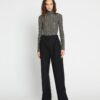 Printed Jersey Mockneck Shirt