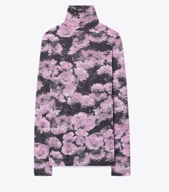 Printed Jersey Turtleneck Printed Jersey Turtleneck