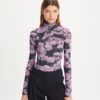 Printed Jersey Turtleneck Printed Jersey Turtleneck