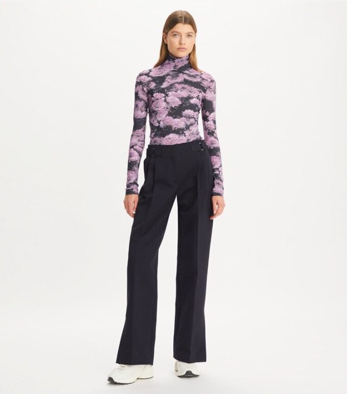 Printed Jersey Turtleneck Printed Jersey Turtleneck