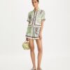 Printed Linen Camp Shirt Printed Linen Camp Shirt