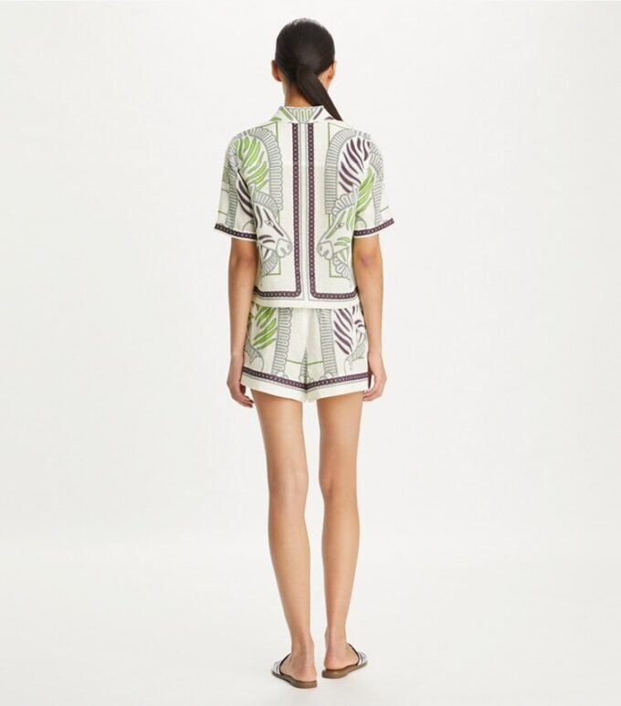 Printed Linen Camp Shirt Printed Linen Camp Shirt