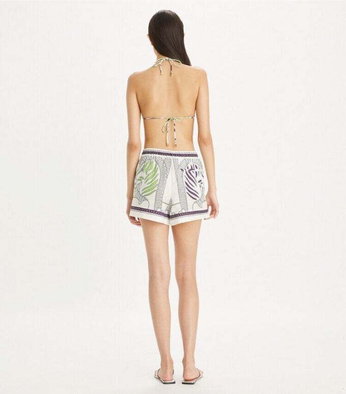 Printed Linen Camp Short Printed Linen Camp Short