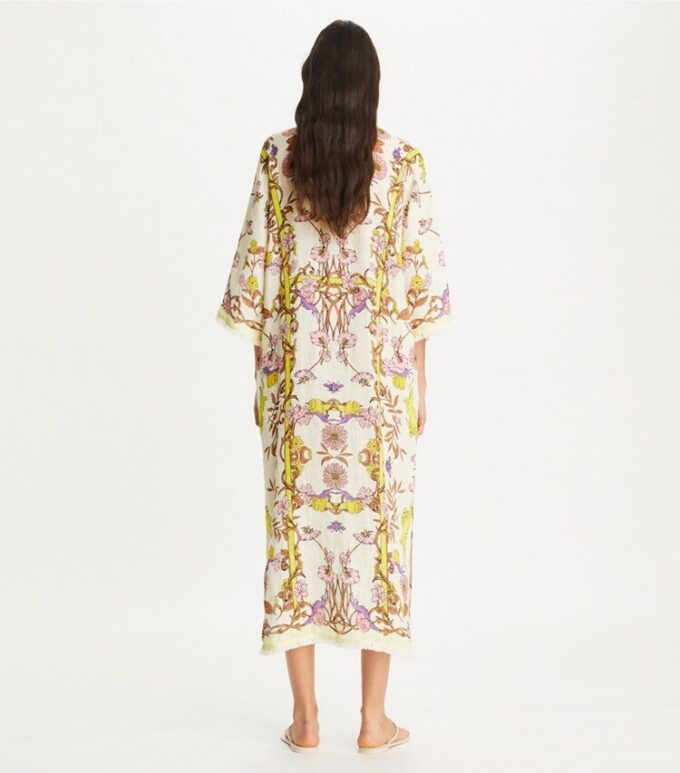 Printed Linen Gauze Caftan Printed Linen Gauze Caftan