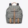 Printed Nylon Flap Backpack Printed Nylon Flap Backpack