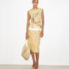 Printed Organza Shell Top Printed Organza Shell Top