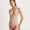 Printed Ring One-Piece Swimsuit Printed Ring One-Piece Swimsuit