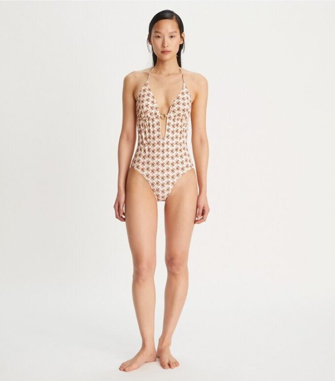 Printed Ring One-Piece Swimsuit Printed Ring One-Piece Swimsuit