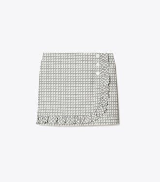 Printed Ruffle Twill Golf Skirt Printed Ruffle Twill Golf Skirt