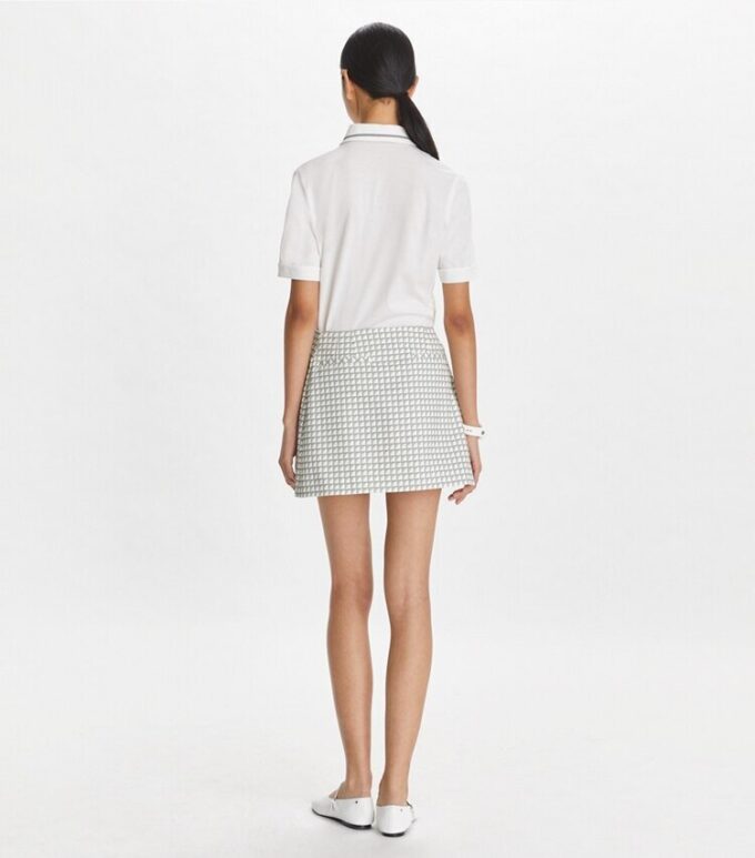 Printed Ruffle Twill Golf Skirt Printed Ruffle Twill Golf Skirt