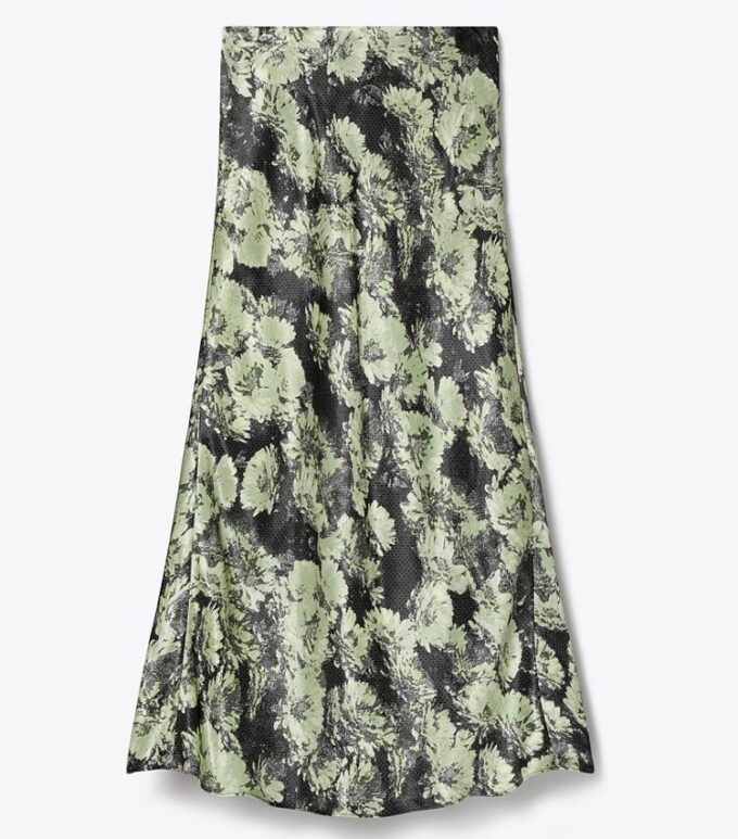 Printed Satin Skirt Printed Satin Skirt