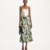 Printed Satin Skirt Printed Satin Skirt