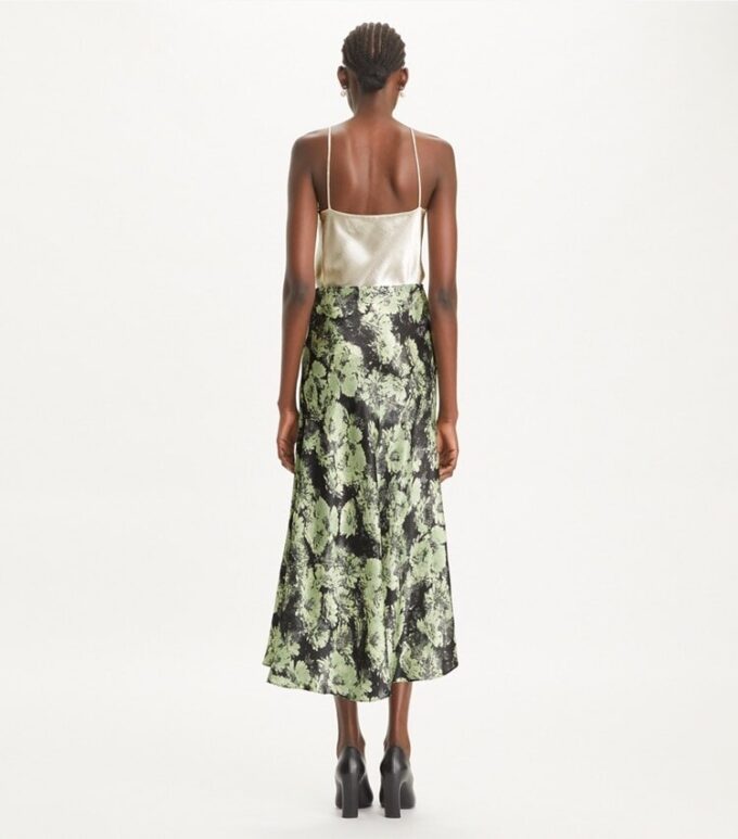 Printed Satin Skirt Printed Satin Skirt