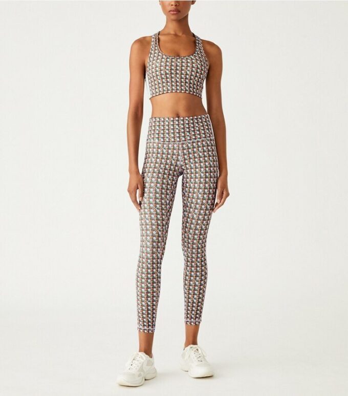 Printed Side-Stripe Racerback Bra Printed Side-Stripe Racerback Bra