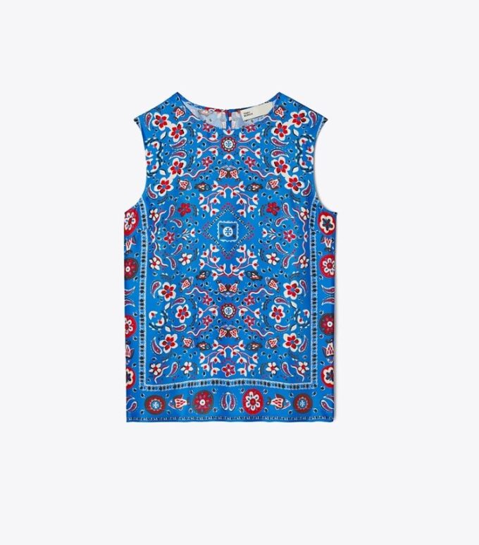 Printed Silk Shell Printed Silk Shell
