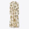 Printed Silk Shirtdress