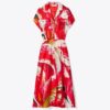 Printed Silk Twill Shirtdress