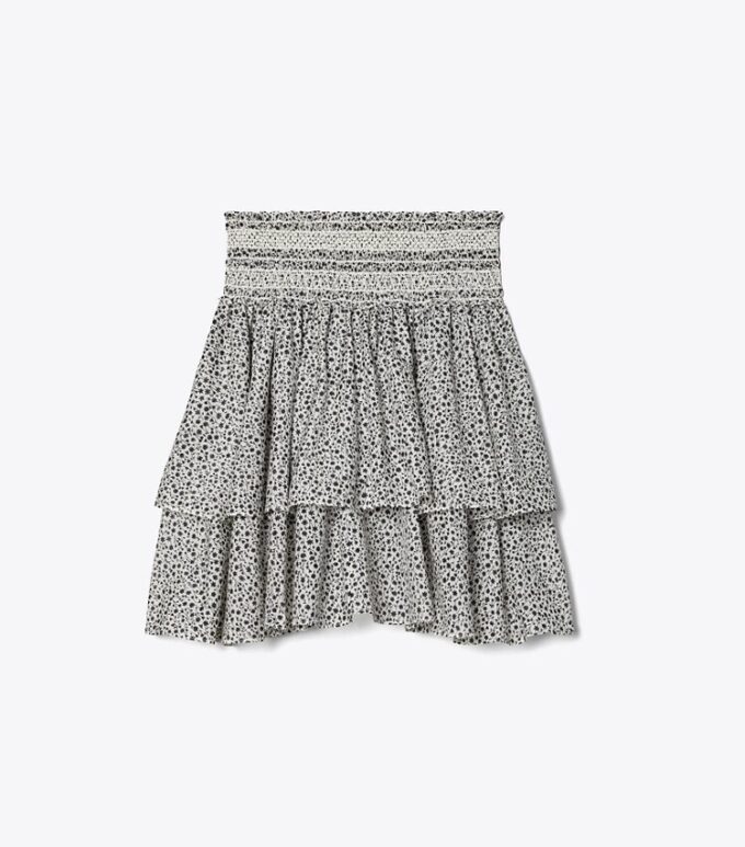 Printed Smocked Skirt Printed Smocked Skirt