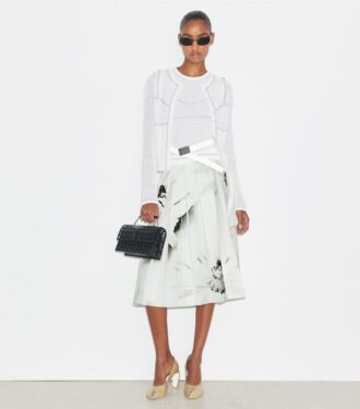 Printed Twill Skirt