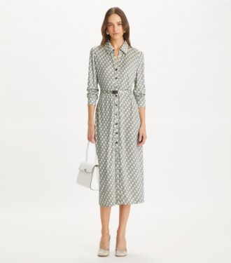 Printed Viscose Shirtdress