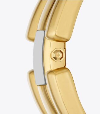 Puzzle Watch, Gold-Tone Stainless Steel, 15 X 19mm