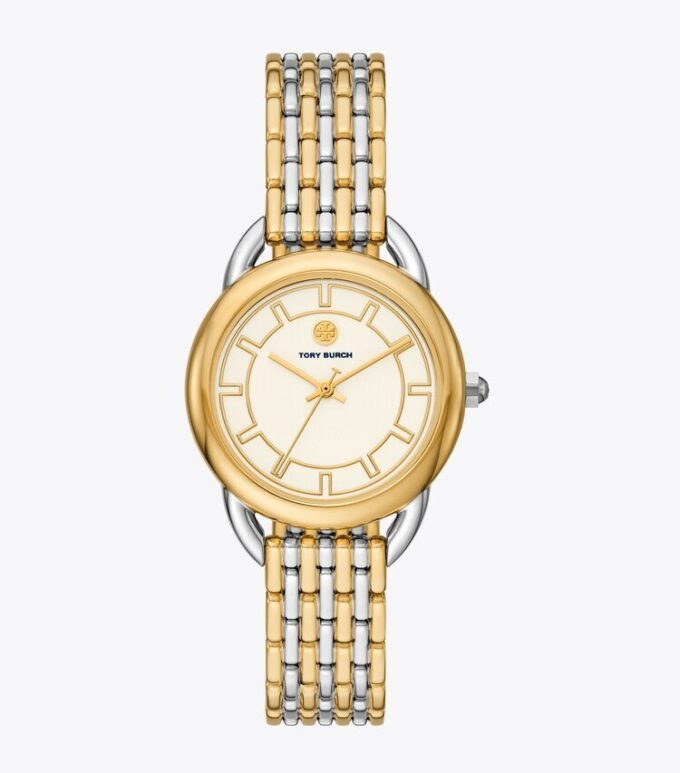 Ravello Watch, Two-Tone Gold/Stainless Steel/Ivory, 32 X 40 Mm