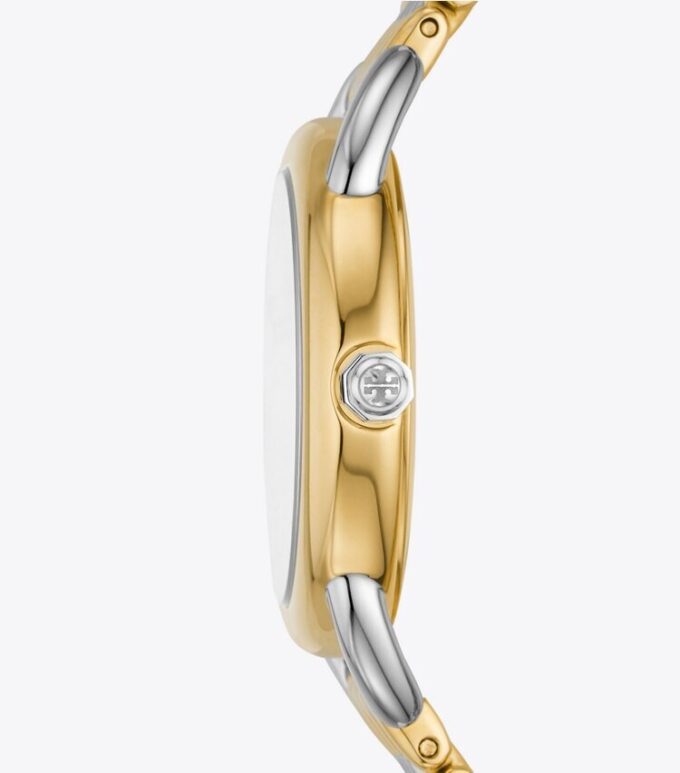 Ravello Watch, Two-Tone Gold/Stainless Steel/Ivory, 32 X 40 Mm