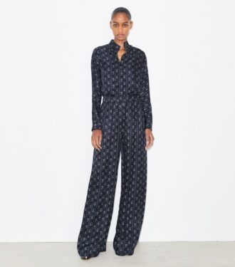 Relaxed-Fit Jacquard Pants