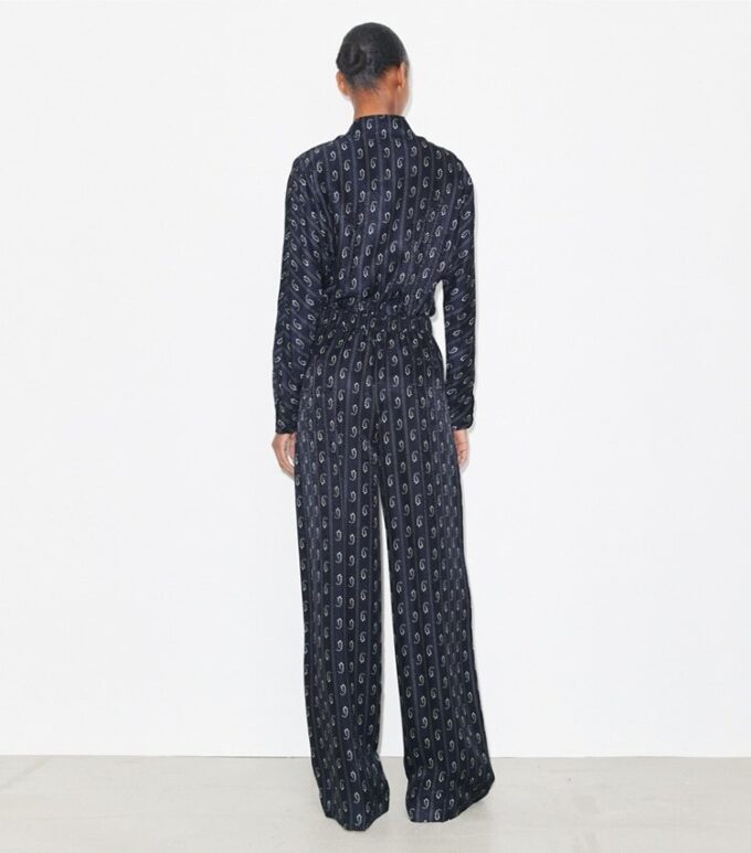 Relaxed-Fit Jacquard Pants