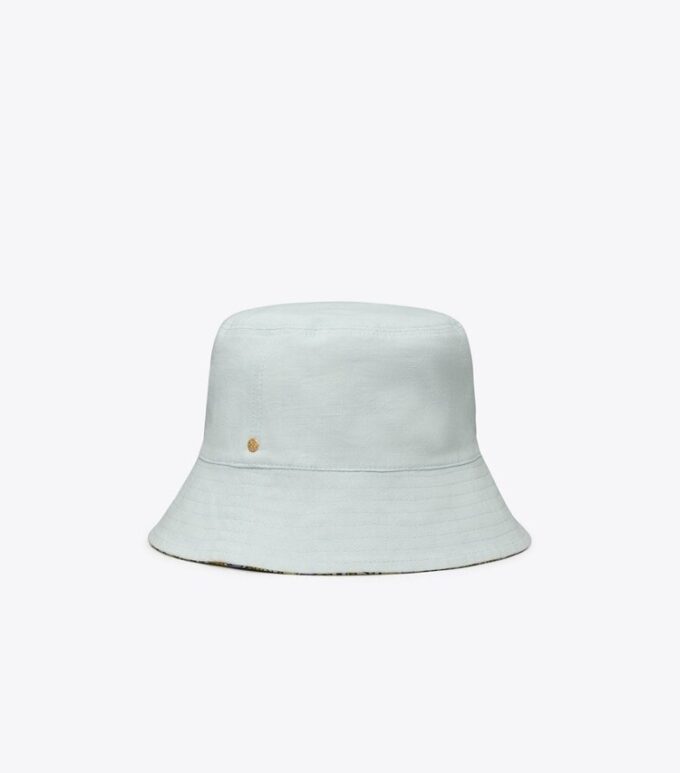 Reversible Short-Brim Basket-Weave Bucket Hat