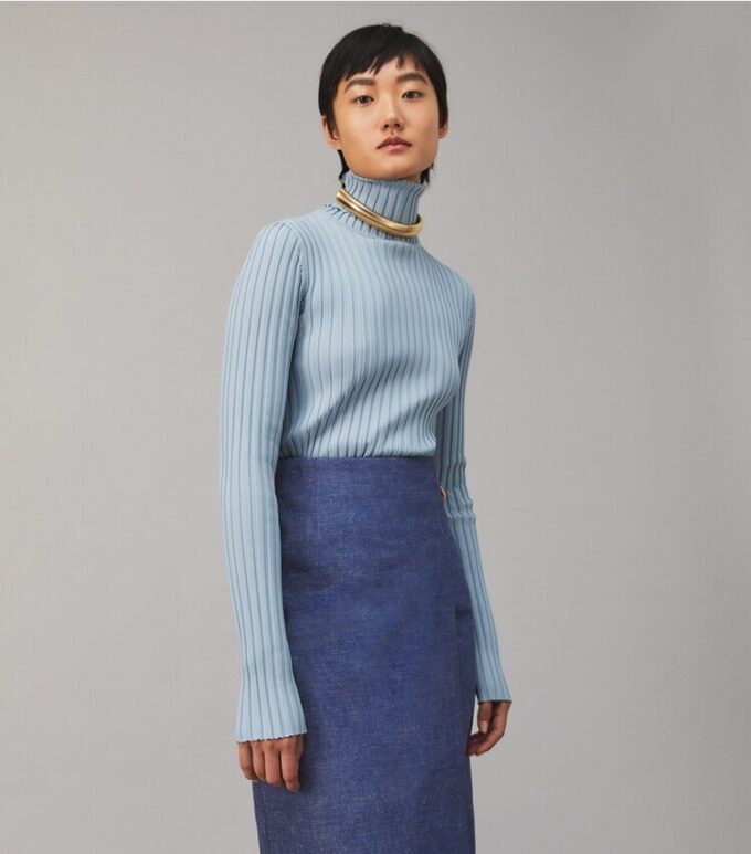 Ribbed Knit Turtleneck Ribbed Knit Turtleneck
