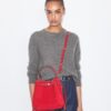 Romy Suede Pick Stitch Bucket Bag