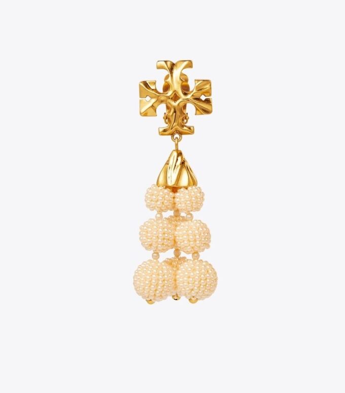 Roxanne Beaded Tassel Earring Roxanne Beaded Tassel Earring