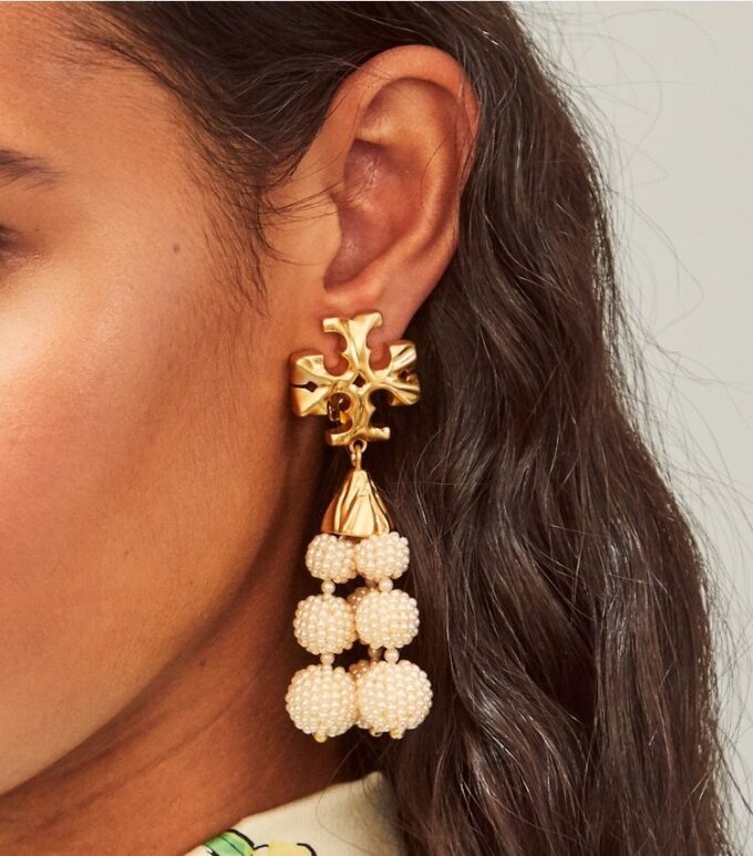Roxanne Beaded Tassel Earring Roxanne Beaded Tassel Earring