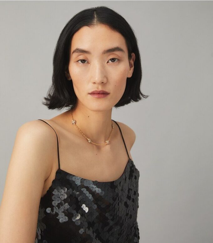 Roxanne Chain Pavé Delicate Necklace Roxanne Chain Pavé Delicate Necklace