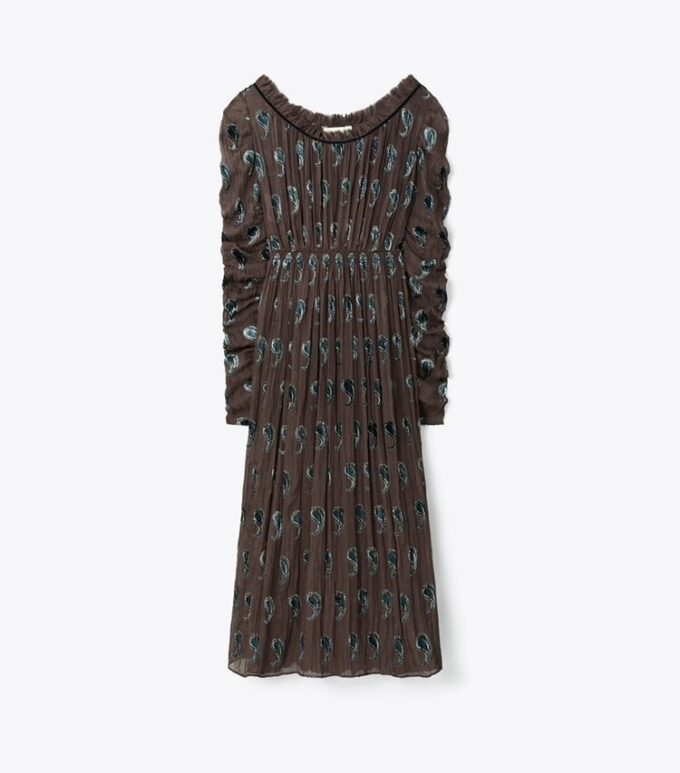 Ruched Velvet Dress