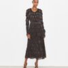 Ruched Velvet Dress