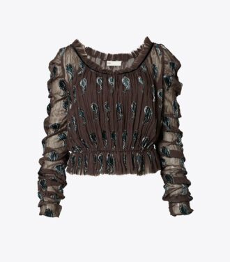 Ruched Velvet Top Ruched Velvet Top