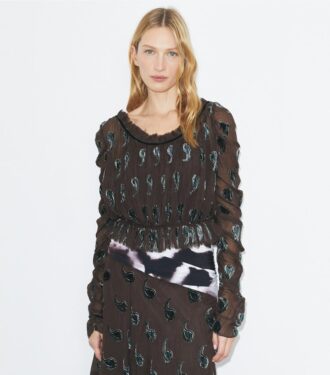 Ruched Velvet Top Ruched Velvet Top