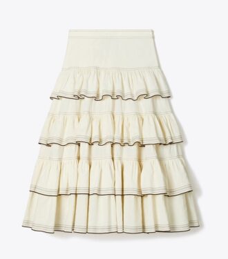 Ruffle Cotton Skirt
