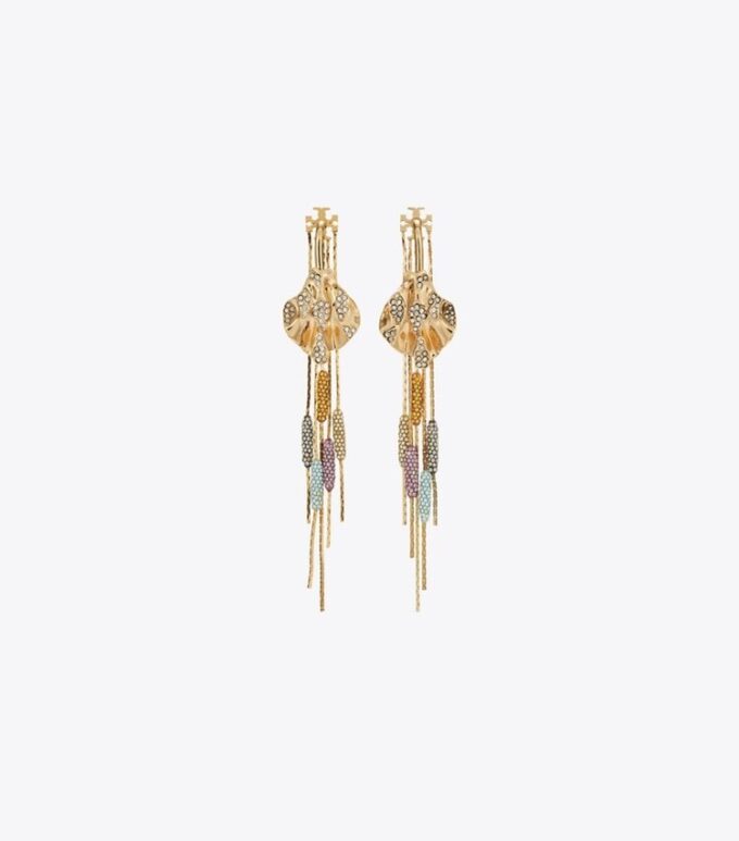 Runway Embellished Front-Back Earrings
