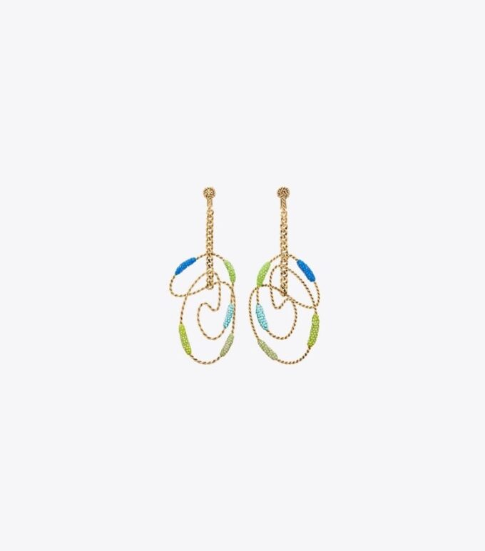 Runway Swirl Hoop Earrings