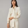 Satin Bow Blouse