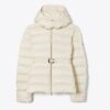 Satin Down Belted Jacket Satin Down Belted Jacket